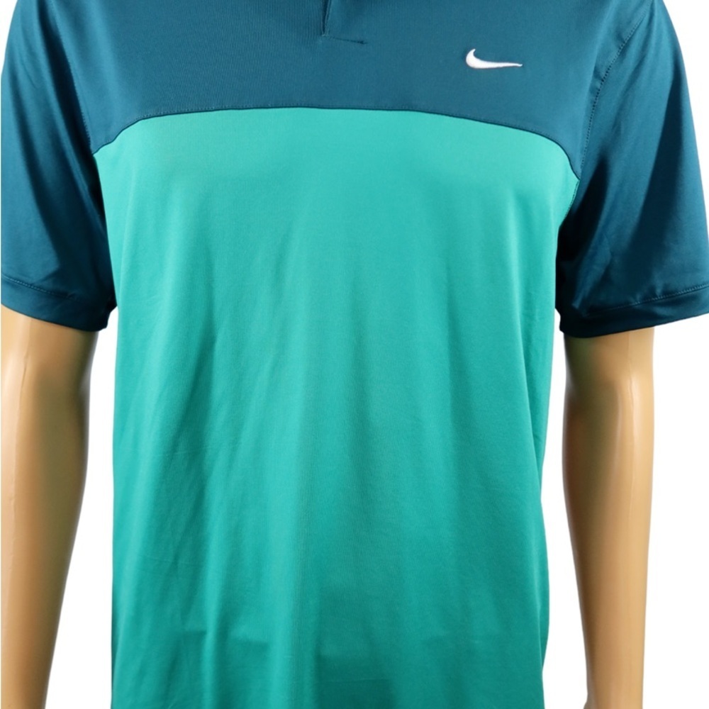 Nike Golf Standard Fit Green Polo Shirt size L Grey2